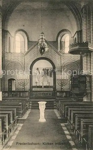 AK / Ansichtskarte Frederikshavn Kirken Altarraum Frederikshavn