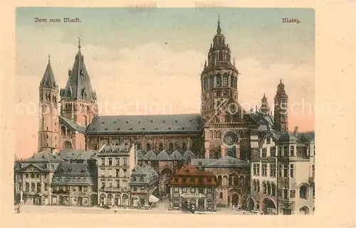 AK / Ansichtskarte Mainz_Rhein Dom Mainz Rhein