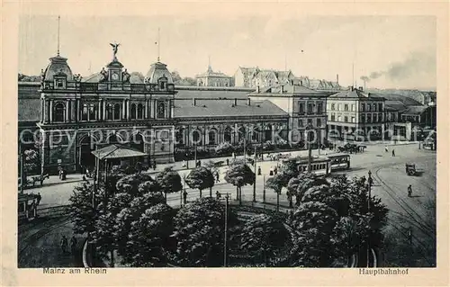 AK / Ansichtskarte Mainz_Rhein Hauptbahnhof Mainz Rhein