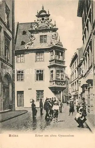 AK / Ansichtskarte Mainz_Rhein Erker am alten Gymnasium Mainz Rhein