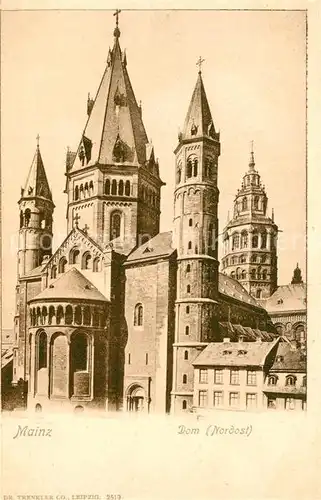AK / Ansichtskarte Mainz_Rhein Dom Nordostansicht Mainz Rhein