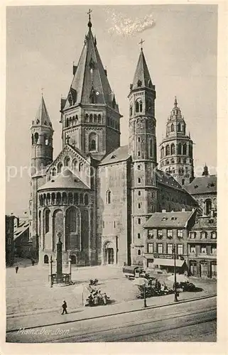 AK / Ansichtskarte Mainz_Rhein Dom Mainz Rhein