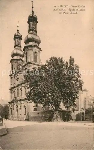 AK / Ansichtskarte Mayence Eglise Saint Pierre Peterkirche Mayence