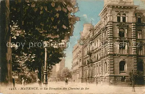 AK / Ansichtskarte Mayence Direction des Chemins de fer Eisenbahndirektion Mayence