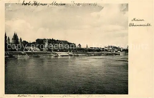 AK / Ansichtskarte Mainz_Rhein Rheinansicht Mainz Rhein