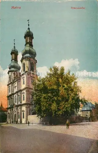 AK / Ansichtskarte Mainz_Rhein Peterskirche Mainz Rhein