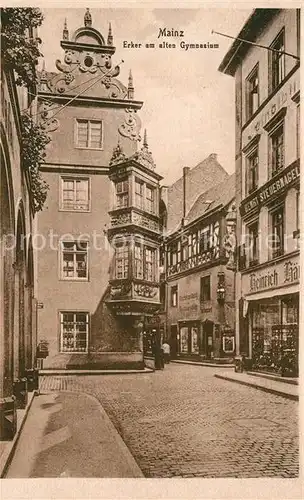 AK / Ansichtskarte Mainz_Rhein Erker am alten Gymnasium Mainz Rhein