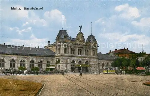 AK / Ansichtskarte Mainz_Rhein Hauptbahnhof Mainz Rhein