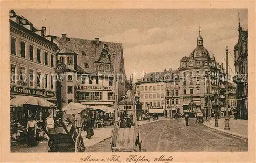 AK / Ansichtskarte Mainz_Rhein Hoefchen Markt Mainz Rhein