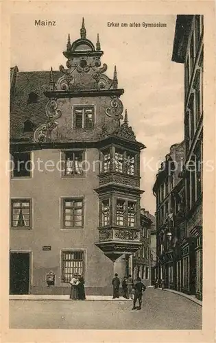 AK / Ansichtskarte Mainz_Rhein Erker am alten Gymnasium Mainz Rhein