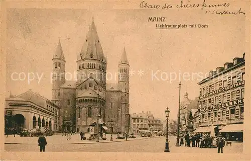 AK / Ansichtskarte Mainz_Rhein Liebfrauenplatz Dom Mainz Rhein