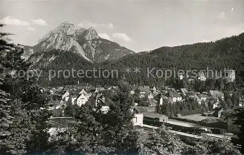 AK / Ansichtskarte Fuessen_Allgaeu Panorama mit Saeuling Fuessen Allgaeu