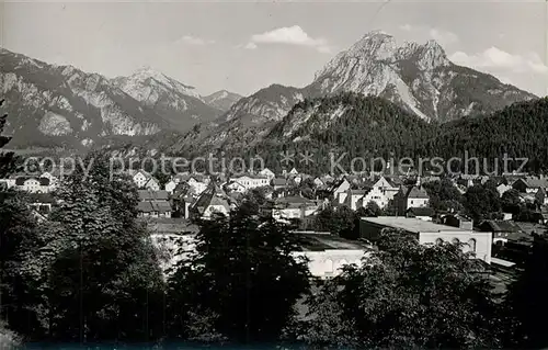 AK / Ansichtskarte Fuessen_Allgaeu Panorama mit Saeuling Fuessen Allgaeu