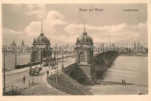 AK / Ansichtskarte Mainz_Rhein Strassenbruecke Serie 950 No. 111 Mainz Rhein