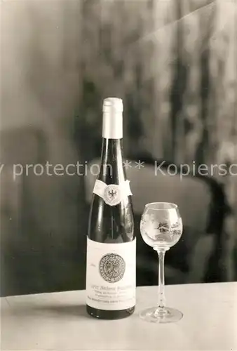 AK / Ansichtskarte Nierstein_Rhein Sirona Hof Gaststaette Weinglas Weinflasche Nierstein_Rhein