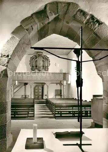 AK / Ansichtskarte Flomborn Evangelische Kirche Innenansicht Psalm Flomborn