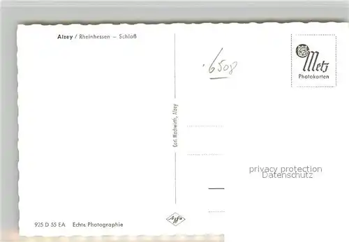 AK / Ansichtskarte Alzey Schloss Alzey