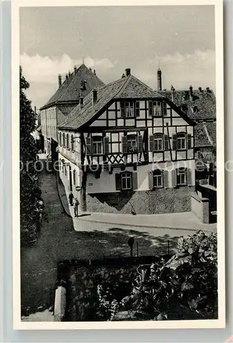 AK / Ansichtskarte Alzey Schlossgasse Fachwerkhaus Alzey