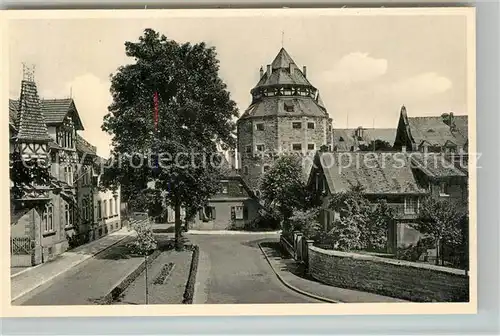 AK / Ansichtskarte Alzey Schillerplatz mit Blick zum Schloss Alzey