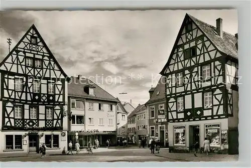 AK / Ansichtskarte Alzey Rossmarkt Fachwerkhaeuser Altstadt Alzey