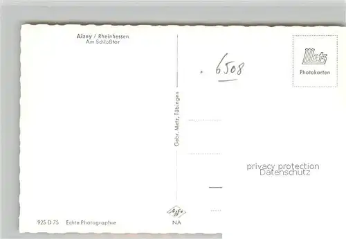 AK / Ansichtskarte Alzey Schlosstor Alzey