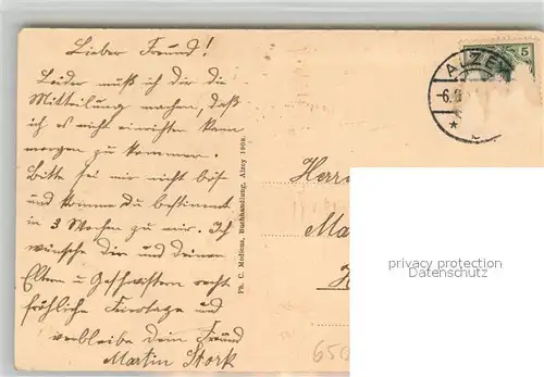 AK / Ansichtskarte Alzey Schlossgasse Alzey