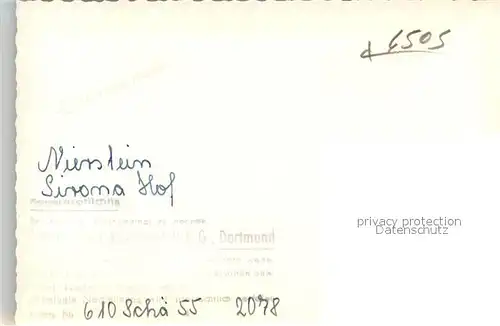 AK / Ansichtskarte Nierstein_Rhein Sironahof Gaststaette Restaurant Nierstein_Rhein