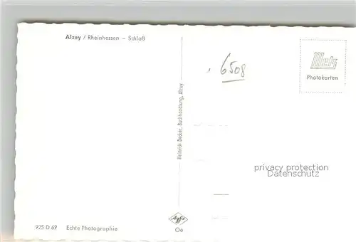 AK / Ansichtskarte Alzey Schloss Alzey
