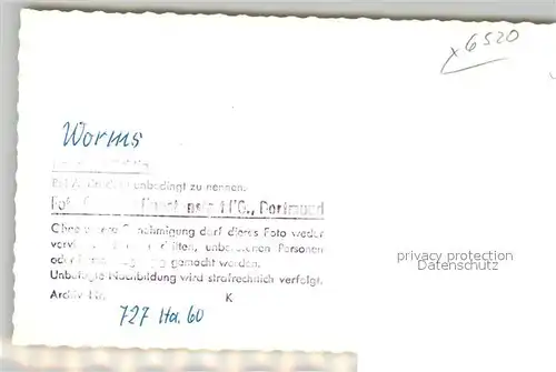 AK / Ansichtskarte Worms_Rhein Dom Worms Rhein