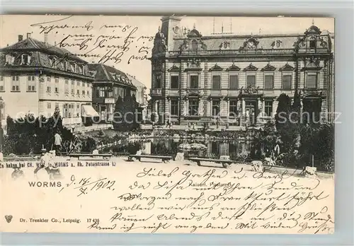 AK / Ansichtskarte Worms_Rhein Kaiserliches Postamt Worms Rhein