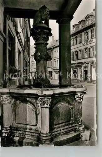 AK / Ansichtskarte Alzey Voelkerbrunnen Deutsches Haus am Fischmarkt Alzey