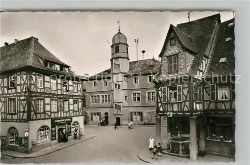 AK / Ansichtskarte Alzey Fischmarkt Fachwerkhaeuser Alzey