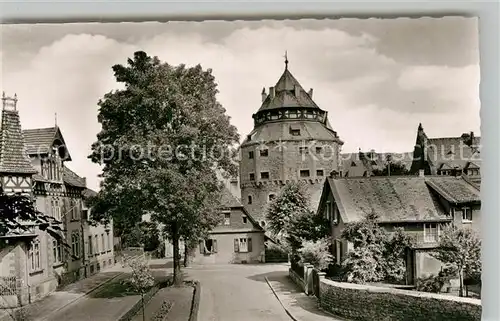 AK / Ansichtskarte Alzey Schillerplatz mit Blick zum Schloss Alzey