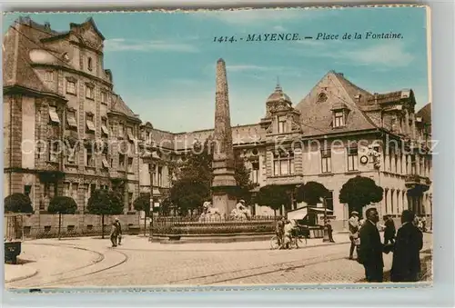 AK / Ansichtskarte Mayence Place de la Fontaine Neuer Brunnen Mayence