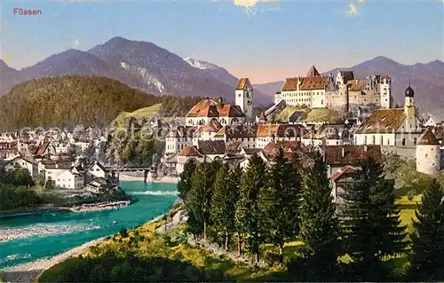 AK / Ansichtskarte Fuessen_Allgaeu Hohes Schloss Fuessen Allgaeu