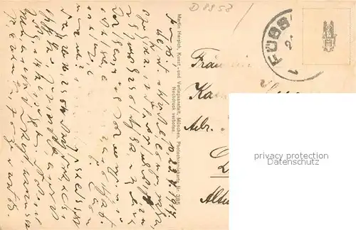 AK / Ansichtskarte Fuessen_Allgaeu Burg und protest Kirche Fuessen Allgaeu