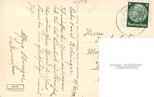 AK / Ansichtskarte Fuessen_Allgaeu Winterpanorama Fuessen Allgaeu