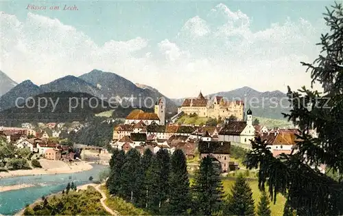 AK / Ansichtskarte Fuessen_Allgaeu Hohes Schloss Fuessen Allgaeu