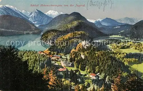 AK / Ansichtskarte Fuessen_Allgaeu Schloss Hohenschwangau Fuessen Allgaeu