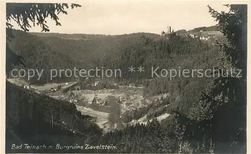 AK / Ansichtskarte Bad_Teinach Zavelstein Burgruine Bad_Teinach Zavelstein