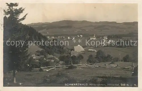 AK / Ansichtskarte Hinterzarten Panorama Hoellental Hinterzarten