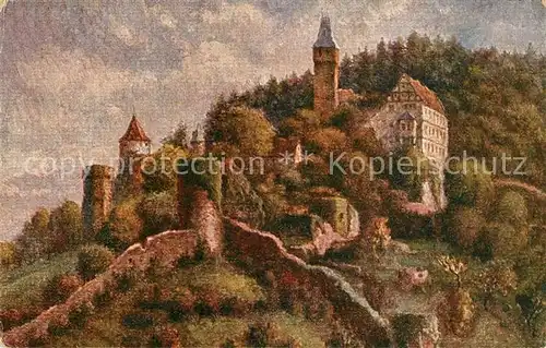 AK / Ansichtskarte Hirschhorn_Neckar Schloss  Hirschhorn Neckar
