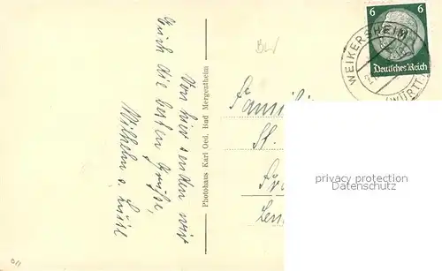 AK / Ansichtskarte Bad_Mergentheim Am Schloss Bad_Mergentheim