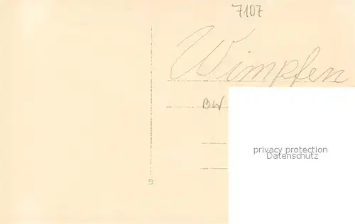 AK / Ansichtskarte Bad_Wimpfen Dorfmotiv Bad_Wimpfen