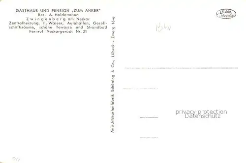 AK / Ansichtskarte Zwingenberg_Neckar mit Schloss Zwingenberg Neckar