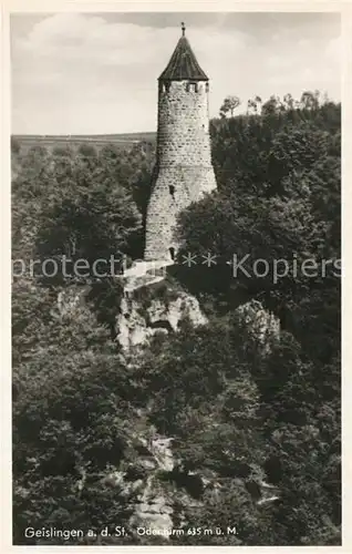 AK / Ansichtskarte Geislingen_Steige oedenturm Geislingen_Steige