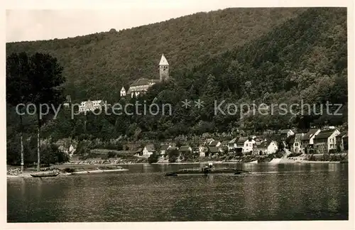 AK / Ansichtskarte Zwingenberg_Neckar mit Schloss Zwingenberg Neckar