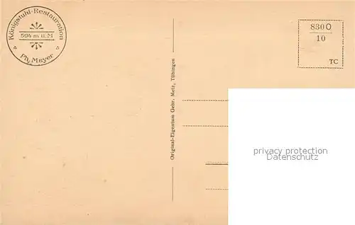 AK / Ansichtskarte Koenigstuhl_Heidelberg Restauration Panorama Aussichtsturm Koenigstuhl_Heidelberg