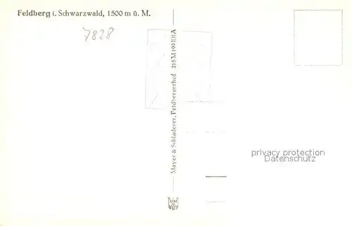 AK / Ansichtskarte Feldberg_Schwarzwald Feldbergturm Feldberg Schwarzwald