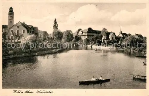 AK / Ansichtskarte Kehl_Rhein Stadtweiher Kehl_Rhein